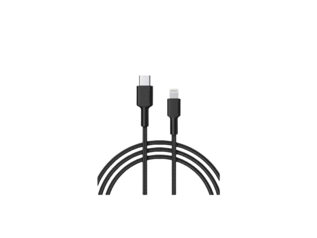Buy Aukey USB C to Lightning Braided Cable 60W 1.8M - Black in Qatar Buy Aukey USB C to Lightning Braided Cable 60W 1.8M - Black in Qatar